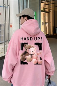 秋冬大码连帽小熊卫衣外套男宽松情侣A071-W560-P50，男装卫衣，电商A071