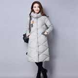 加厚长袖排扣纯色棉衣/棉服简约百搭甜美直筒长款2020年冬季，女装棉衣/棉服，独衣靓