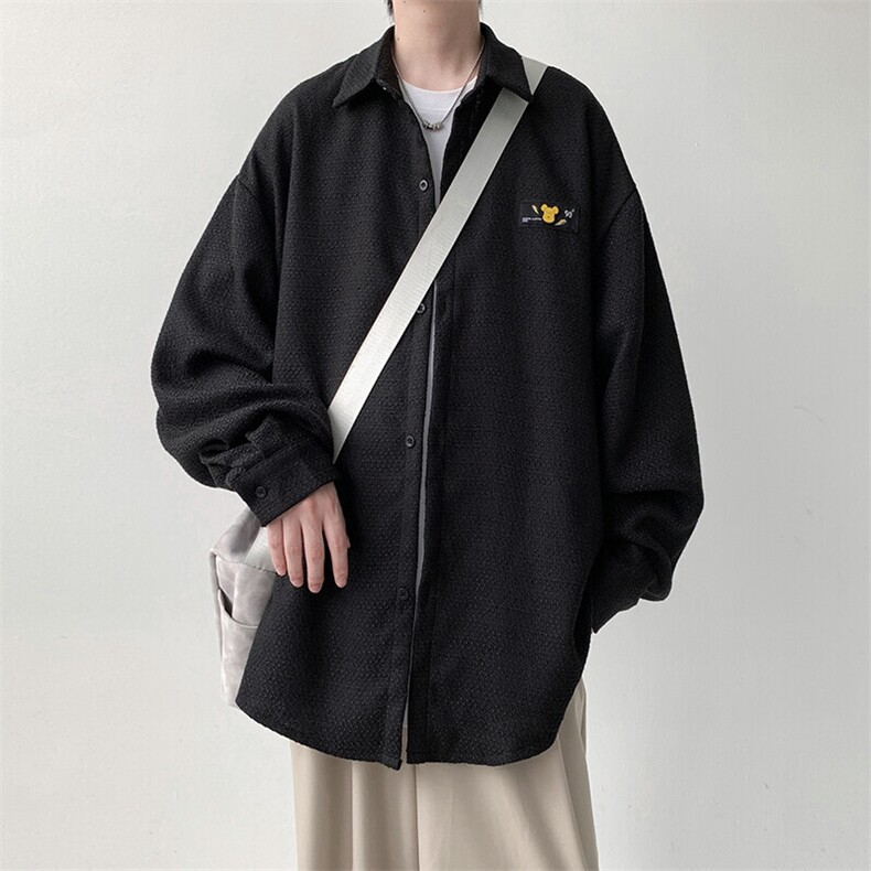 宽松男生长袖衬衫KD625-P30,男装衬衫,电商D312-1
