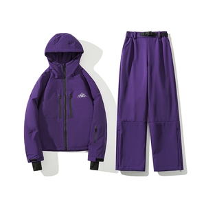春季防水俩件套中性风男女同款滑雪服套装M77+K1002J加绒-P245图片