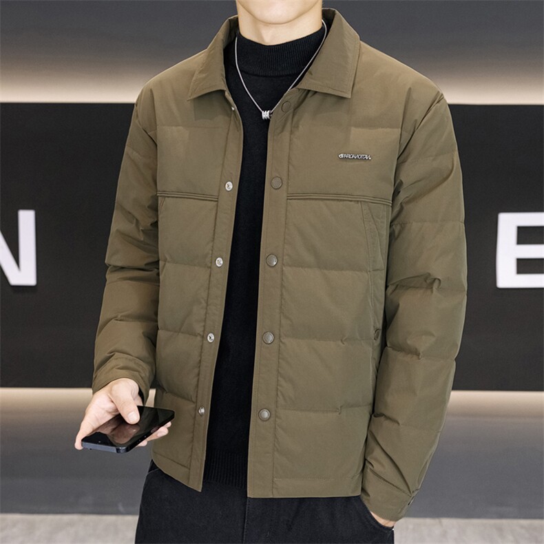 男士羽绒服2025冬季新款轻薄保暖防寒休闲百搭外套,男装羽绒服,星座914