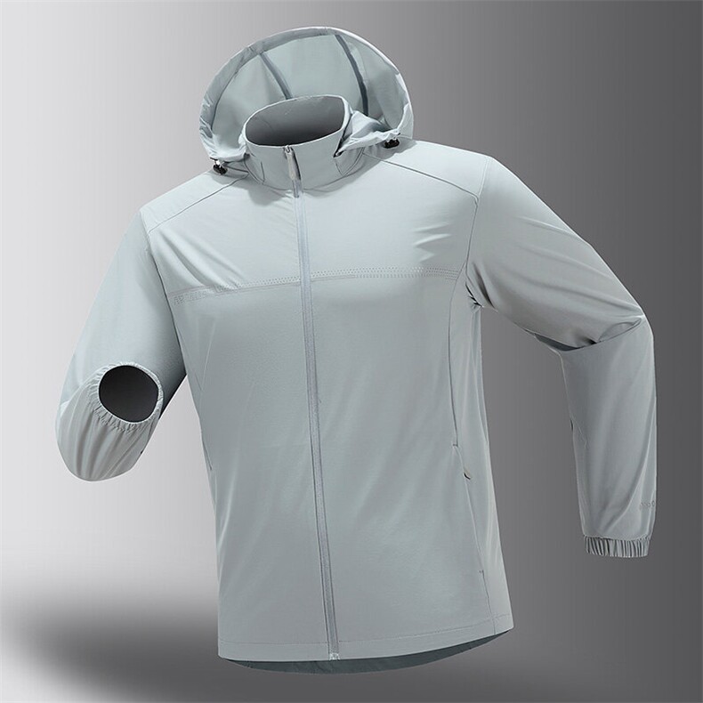 男女同款夏季新款防晒服纯色百搭外套，男装防晒衣，电商B360