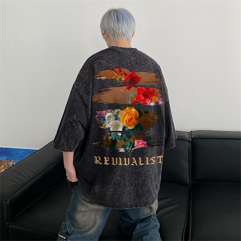 得物直播品质240重磅水洗xz605-dsx155-特批30控49,男装T恤,星座605(原A050)