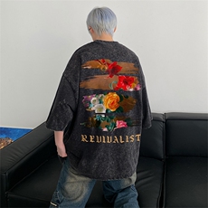 得物直播品质240重磅水洗xz605-dsx155-特批30控49，男装T恤，星座605(原A050)