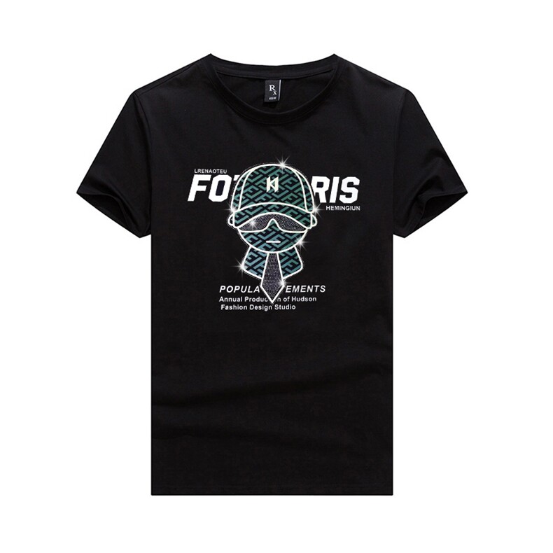 新款时尚高端精品欧货夏季男T恤短袖潮流抖音A227B-A-723-P48,男装T恤,电商A227B（原钱塘4066-1）