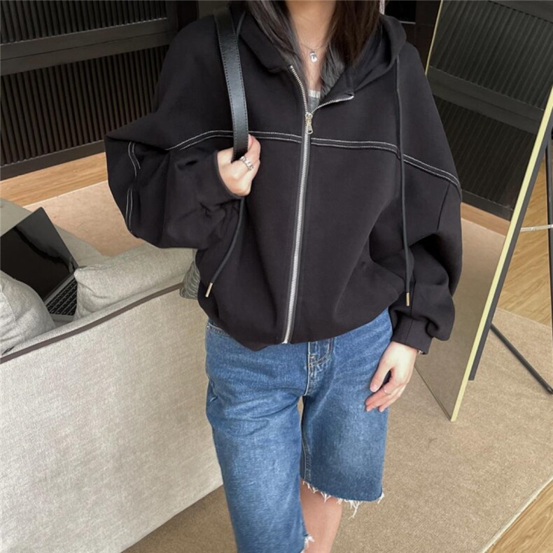 卫衣外套,女装卫衣/绒衫,mo cha dan