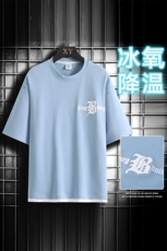 冰丝短袖网格挂拍体恤夏季休闲百搭刺绣纯色男上衣TC3149-P22控48，男装T恤，星座717