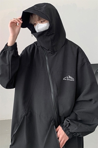 8XL-M 特大码春季Cityboy宽松冲锋衣夹克男女上衣外套男JK1310P85图片