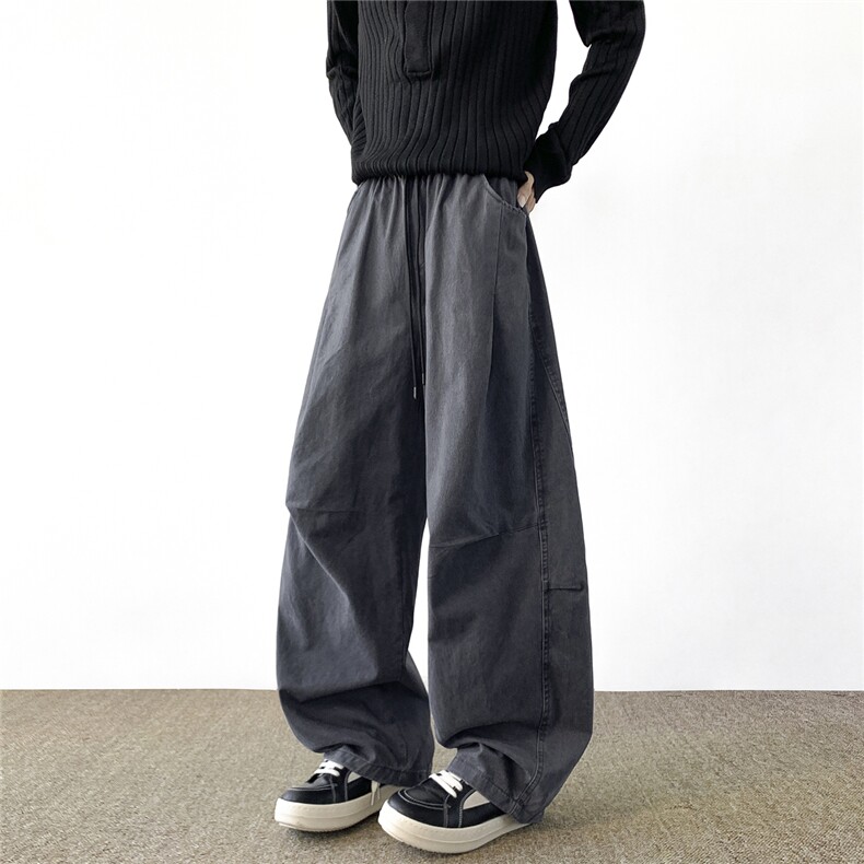 美式工装裤男水洗复古宽松直筒纯棉裤子潮牌男生休闲裤KZ122-P55，男装棉裤，星座310A-4