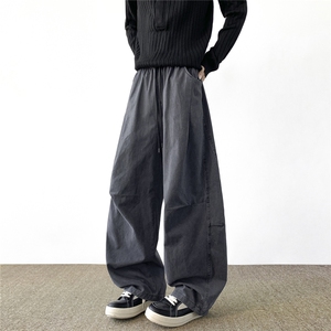 美式工装裤男水洗复古宽松直筒纯棉裤子潮牌男生休闲裤KZ122-P55,男装棉裤,星座310A-4