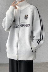 8XL-M超大码毛衣棒球服外套男针织衫开衫赛车夹克男MY1220-P118，男装夹克，电商D206-1
