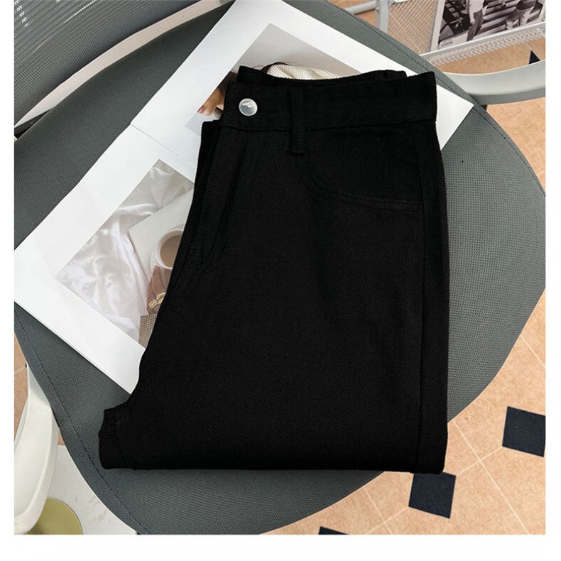 复古垂坠感牛仔裤男女显瘦基础款微喇宽松直筒阔腿拖地长裤子,男装牛仔裤,星座1013