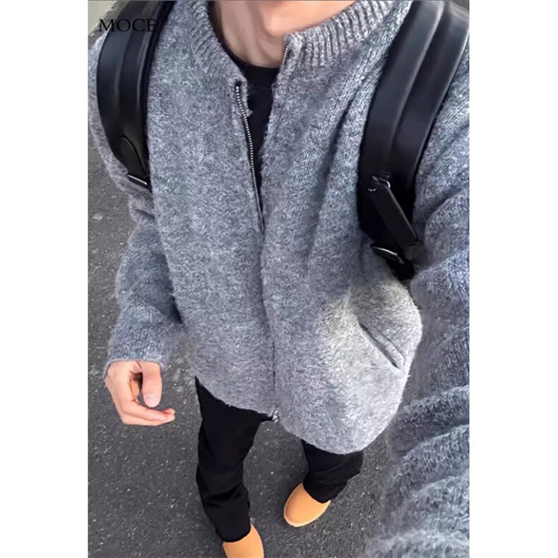 潮牌针织开衫男韩系外套慵懒风痞帅毛线衣ins百搭上衣M867，男装针织衫/毛衣，星座1116A（原606A-3）