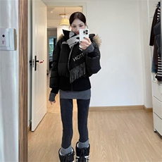 1506A/G78340/P89棉服女冬季字母刺绣百搭短款棉衣外套，男装棉衣，星座1506A