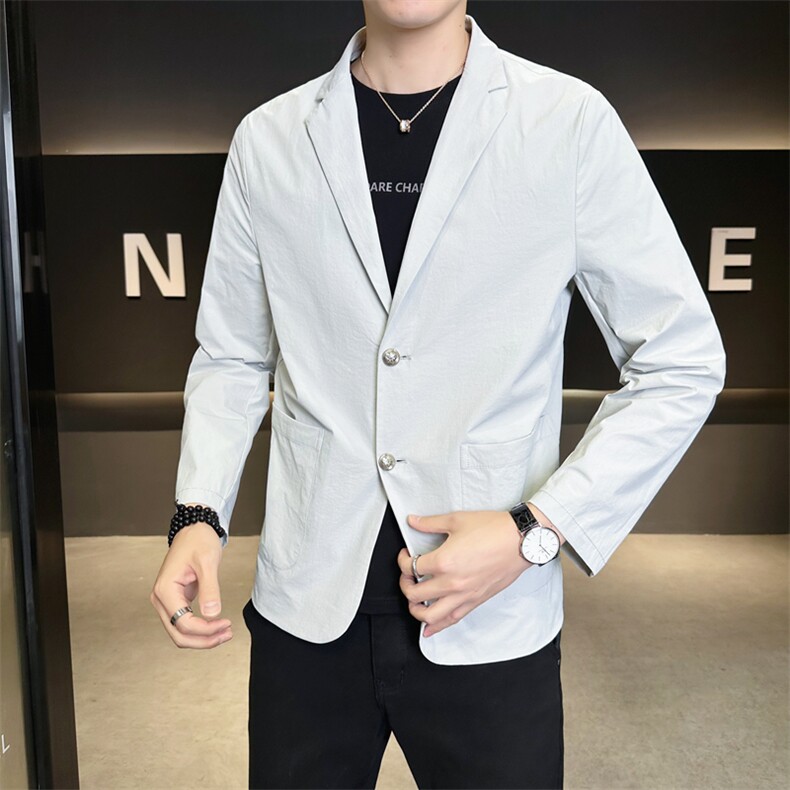 春季新款商务风西装外套男休闲西服男士西服JK02628-P83，男装西服套装，星座308B-2