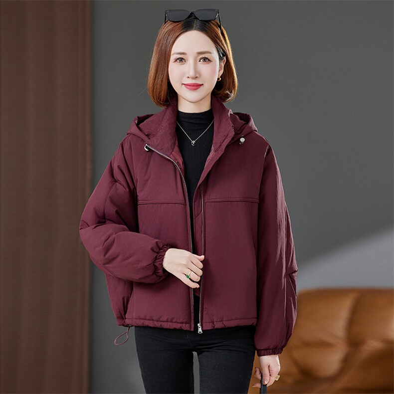 棉衣棉服女2024新款秋冬小个子休闲大码胖mm棉衣外套妈妈洋气,女装棉衣/棉服,丽影随形