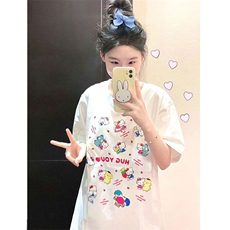 T0643-P25helloKitty全家福纯棉印花短袖甜美可爱少女学生穿搭，男装T恤，星座617A-2