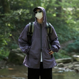 2025夏季多色户外连帽防晒衣轻薄透气骑行服潮 JK151图片
