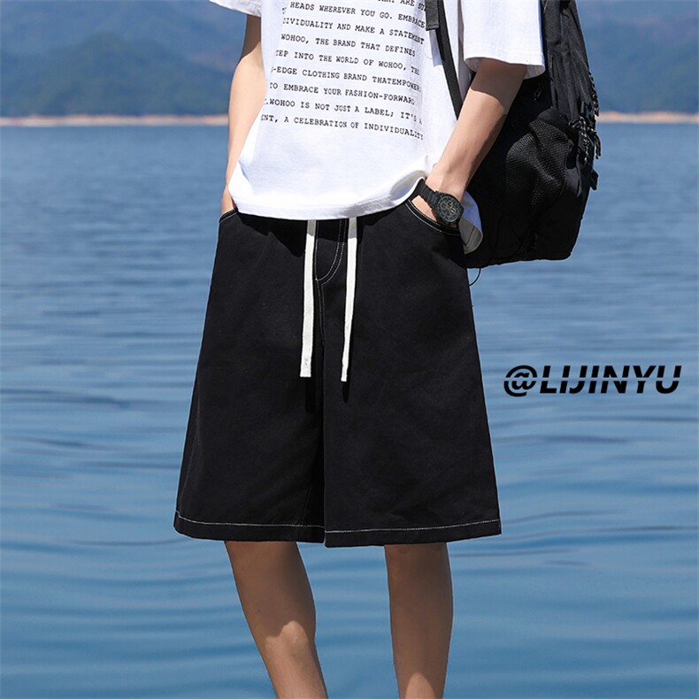 有型时尚休闲短裤男夏季百搭宽松纯棉挺括DK327特批：35：68,男装牛仔裤,星座718-1