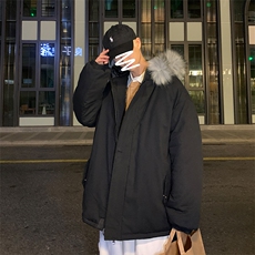 MM48013-P130冬季大毛领棉衣男士大码加厚棉袄男棉服，男装棉衣，电商A040