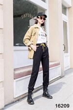 ▲??：16209 极简主义经典单品 时尚卫裤，松紧腰，女装休闲裤，都市米兰