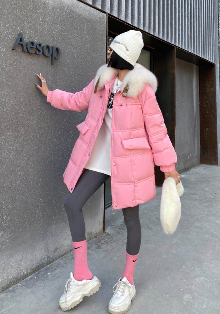 大毛领羽绒服，女装羽绒服，泰靡(1F)