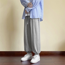 休闲百搭2023秋冬舒适加绒卫裤WK602-1特批22-加绒特批30，男装休闲裤，星座718-1