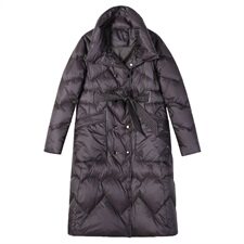 2020冬装新款简约时尚中长款羽绒服保暖外套，女装羽绒服，依万里