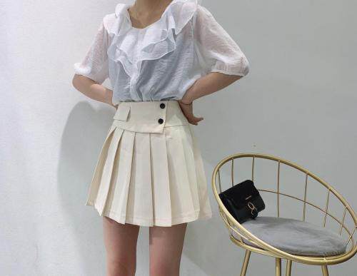 新款百褶裙，女装，古泥