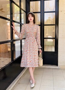 韩版甜美淑女时尚清新小碎花图片