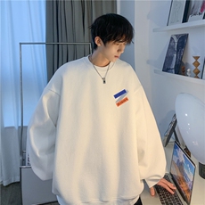2023秋季新款华夫格宽松休闲卫衣字母印花上衣JK23315-特批24控39，男装卫衣，星座605(原A050)