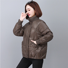 轻薄小个子短款羽绒棉服女2024新款冬季高端洋气时尚妈妈棉袄外套，女装羽绒服，婷思杰（原婷想服饰）