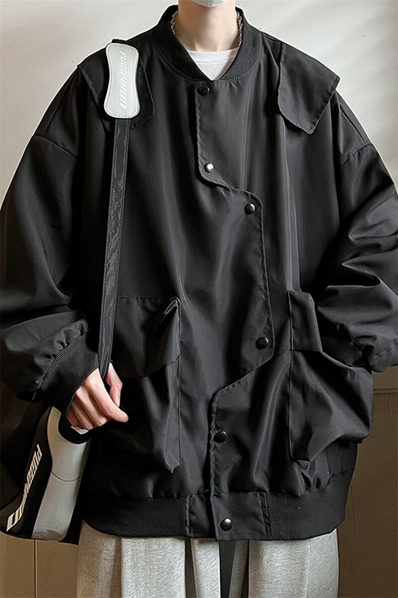 错位门禁飞行员夹克男外套男棒球衣服XH26-P70,男装夹克,电商B367