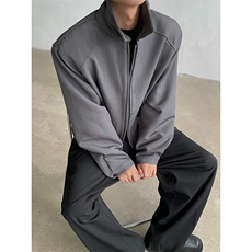 美式复古垫肩西装夹克男设计感韩版潮牌简约短款外套JK961-P70，男装夹克，星座208-5