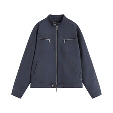 26春装高品质老钱风立领夹克外套男女美式潮牌拉链工装风宽松上衣，男装夹克，电商A486