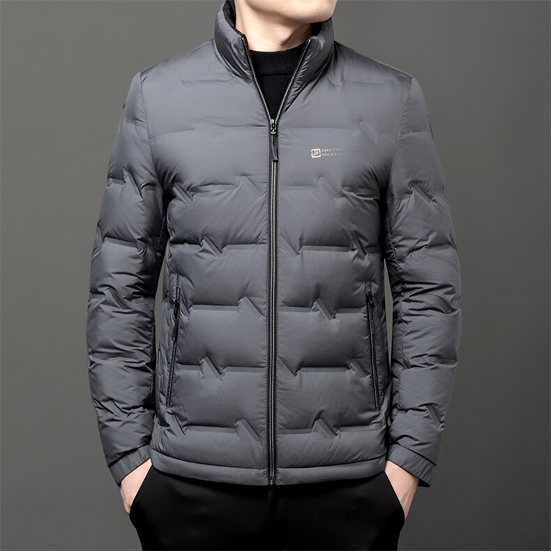 男轻薄羽绒服冬季新款立领休闲保暖短款加厚羽绒衣潮服外套男装,男装羽绒服,钱塘6003（原4033）