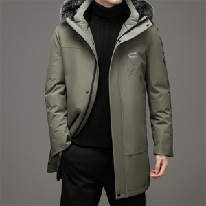 LD658钱塘2020-2秋冬中青年男士时尚休闲中长款连帽羽绒服P310图片