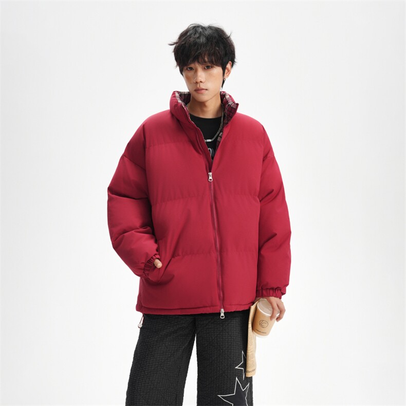 抖音得物美式潮流高品质格子三防加厚羽绒棉衣外套棉服MY5555-P68,男装棉衣,星座610B-1