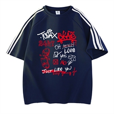 藏青拼白织带