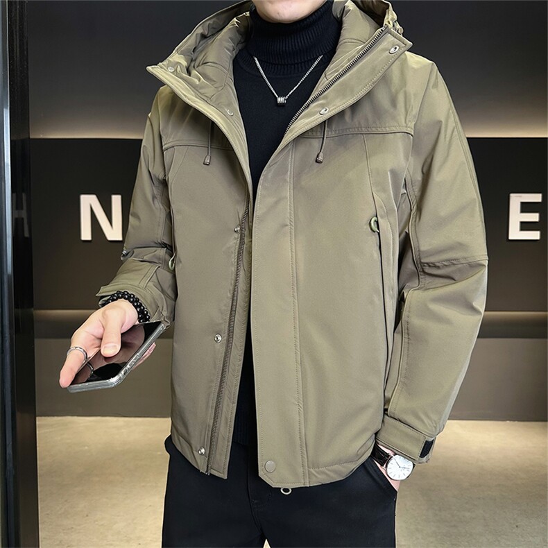 户外羽绒服男外套标50白鸭绒休闲上衣保暖连帽B317/6086/P225,男装羽绒服,电商B317