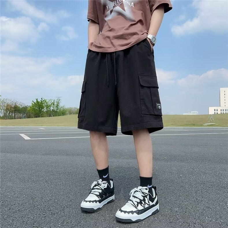 工装短裤男夏季薄款2023休闲运动速干冰丝男士五分中裤子DK161,男装休闲裤,星座1116A-1（原606A）
