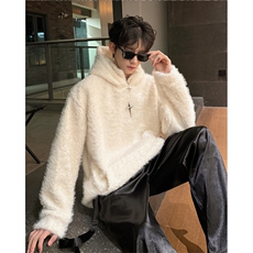25加绒高克重保暖羽绒纱立领拉链连帽卫衣外套男女wy53-p98，男装棉衣，电商B288
