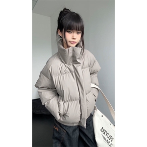 立领棉服防水防污高级感纯色短款休闲款上衣男 5D3063-TP70不图片