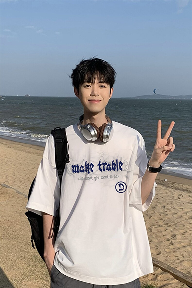 得物直播品质220克纯棉精梳xz605-dcm260-特批20控38,男装T恤,星座605(原A050)