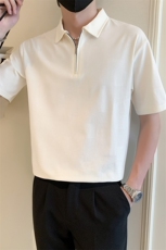2025夏季新款社会小伙肌理感polo衫男短袖T恤TX03P58控78，男装Polo衫，电商B276A
