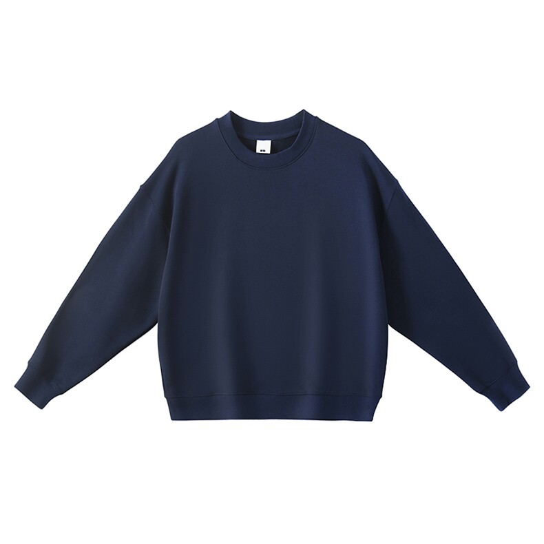 抖音得物高品质二开25秋冬装重磅全棉美式宽松圆领纯色卫衣HM11，男装卫衣，电商A486-1