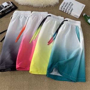 XZ-230-1DK301夏季新款平铺宽松简约水墨扎染渐变休闲短裤P30控45图片