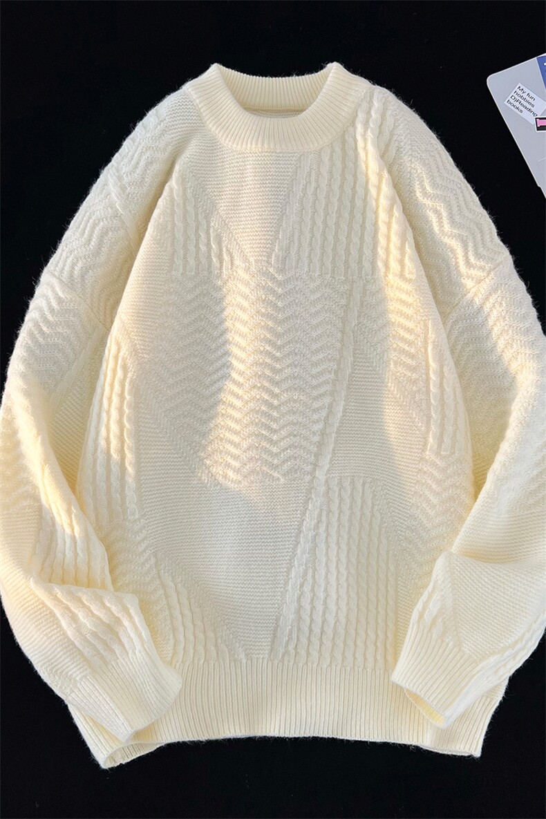 M8179/P65冬季毛衣男冬季慵懒?潮牌针织衫秋冬美式复古保暖外套,男装针织衫/毛衣,电商A141