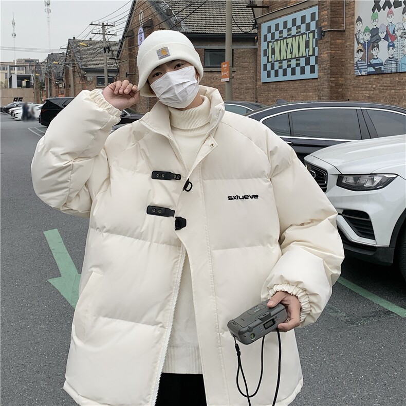 美式高街vibe飞机扣棉服防水男冬季外套加厚保暖小众羽绒棉衣潮牌,男装棉衣,星座907