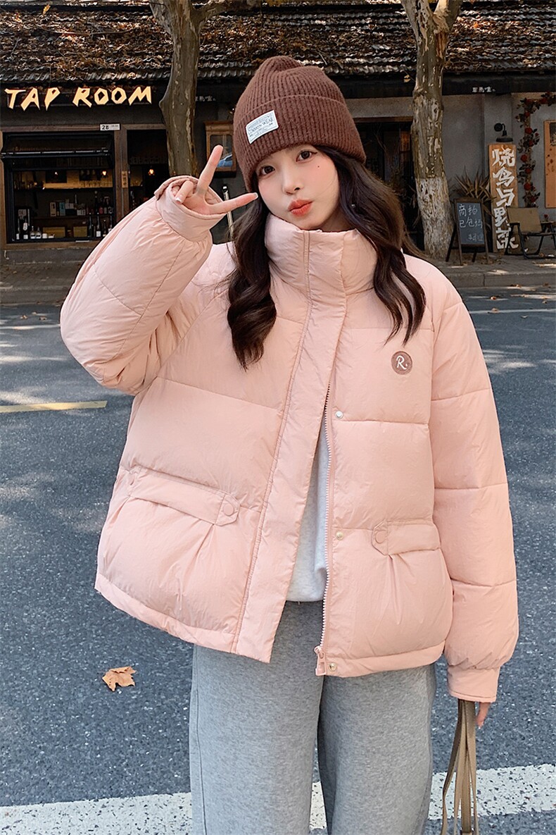 2023年冬季日系可爱甜美短款加厚棉服面包服外套女,女装棉衣/棉服,一九零